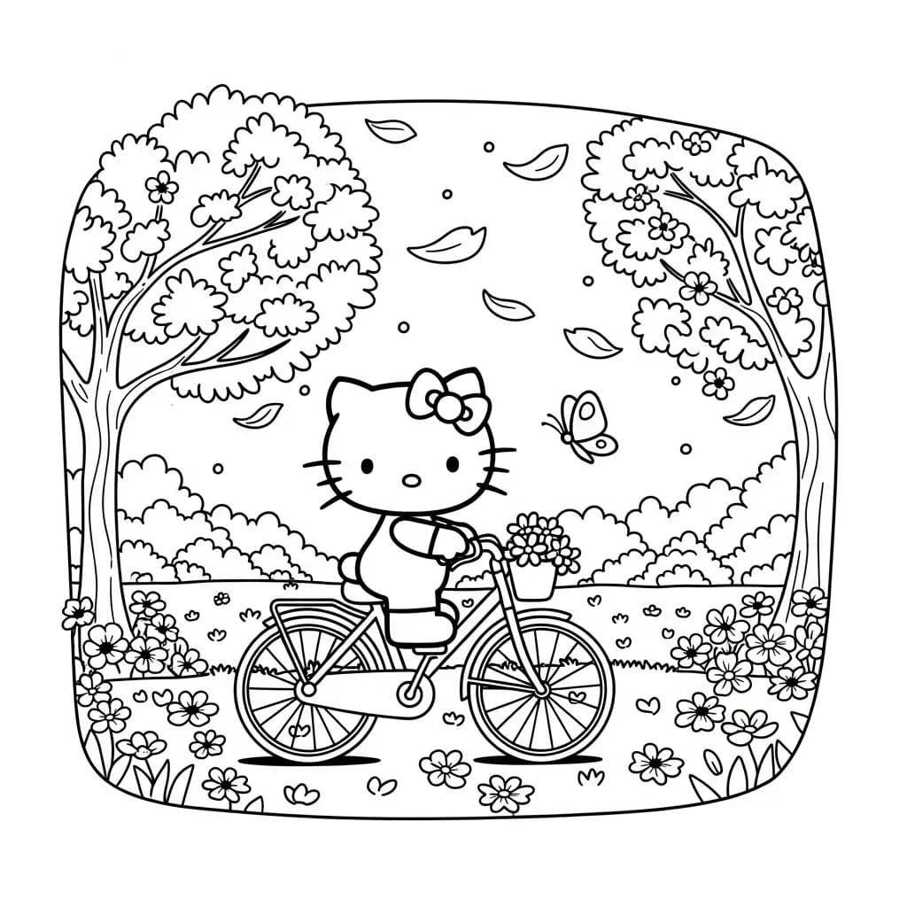 Desenhos da Hello Kitty para Imprimir e Colorir