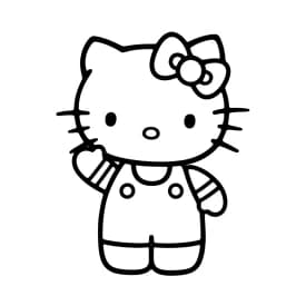 Desenhos da Hello Kitty para Imprimir e Colorir