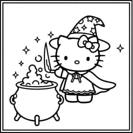 Desenhos da Hello Kitty para Imprimir e Colorir