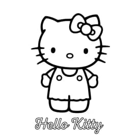 Desenhos da Hello Kitty para Imprimir e Colorir