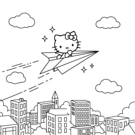 Desenhos da Hello Kitty para Imprimir e Colorir