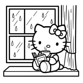 Desenhos da Hello Kitty para Imprimir e Colorir