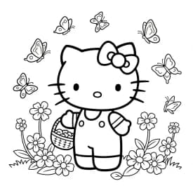 Desenhos da Hello Kitty para Imprimir e Colorir