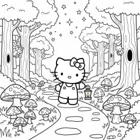 Desenhos da Hello Kitty para Imprimir e Colorir