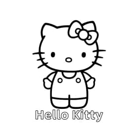 Desenhos da Hello Kitty para Imprimir e Colorir