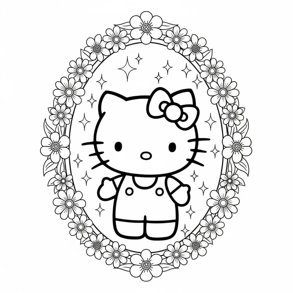 Desenhos da Hello Kitty para Imprimir e Colorir