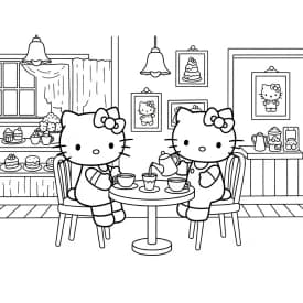 Desenhos da Hello Kitty para Imprimir e Colorir