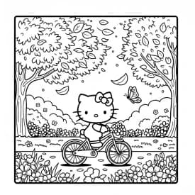 Desenhos da Hello Kitty para Imprimir e Colorir
