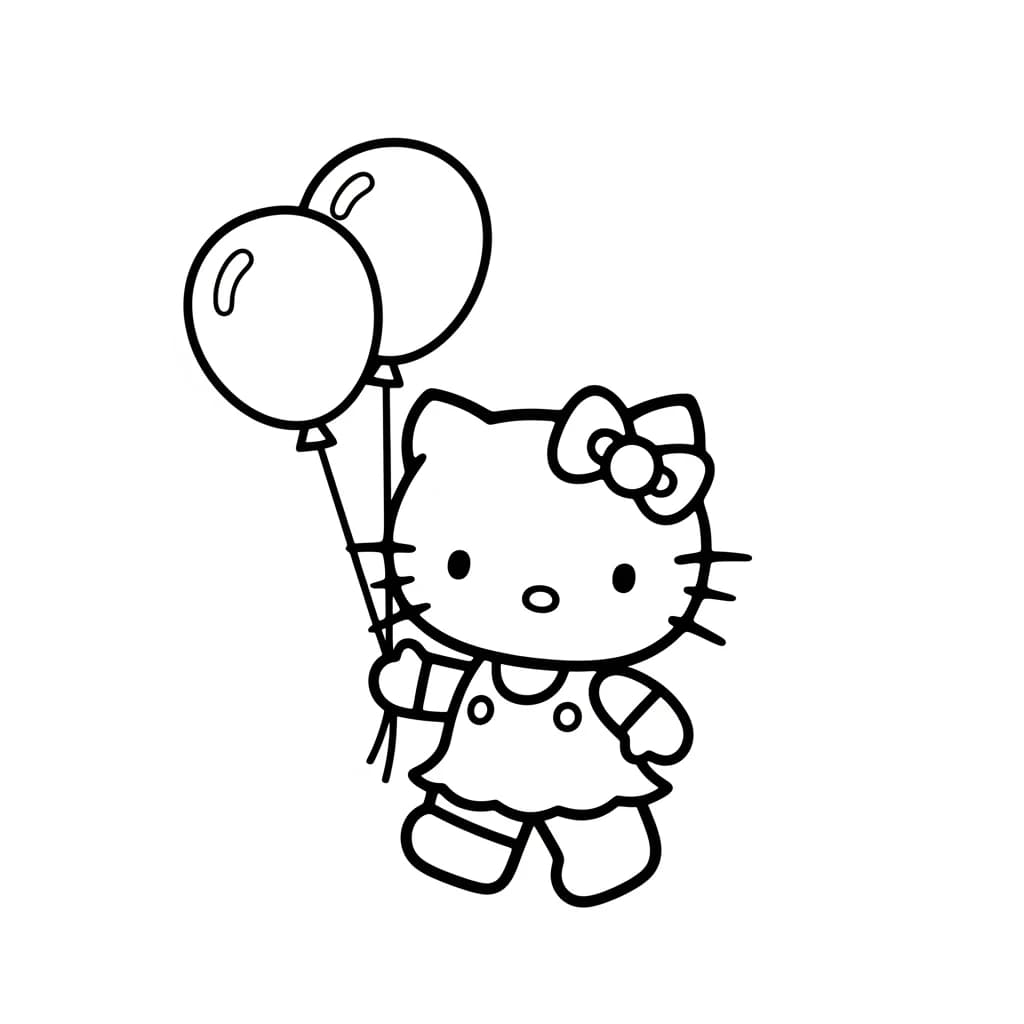 Desenhos da Hello Kitty para Imprimir e Colorir