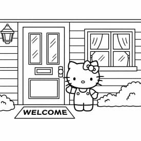 Desenhos da Hello Kitty para Imprimir e Colorir