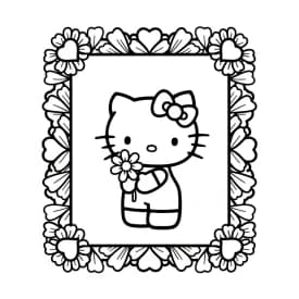Desenhos da Hello Kitty para Imprimir e Colorir