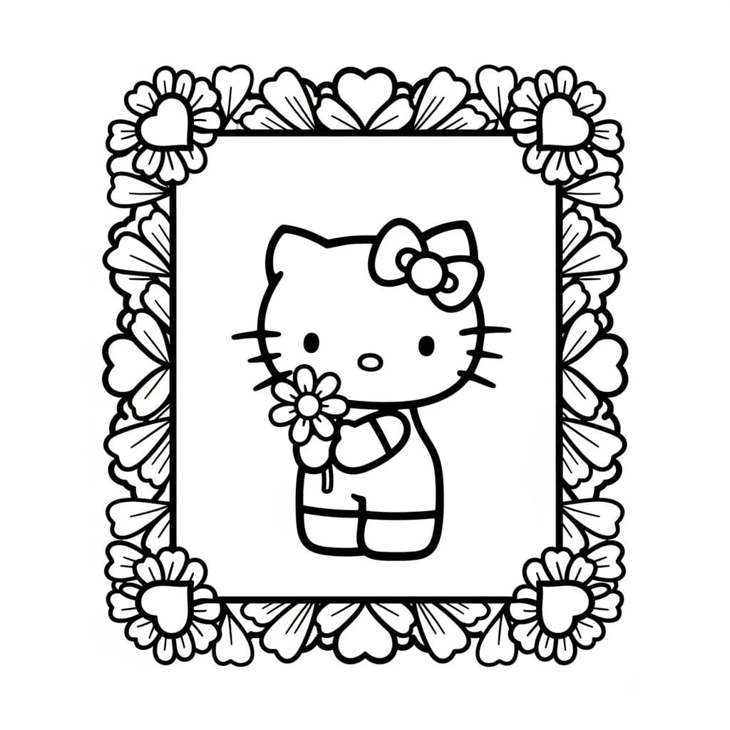 Desenhos da Hello Kitty para Imprimir e Colorir