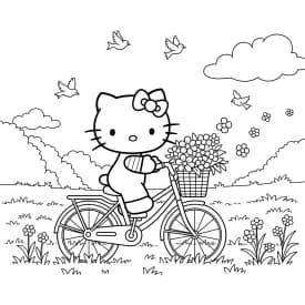Desenhos da Hello Kitty para Imprimir e Colorir