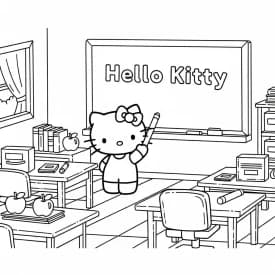Desenhos da Hello Kitty para Imprimir e Colorir
