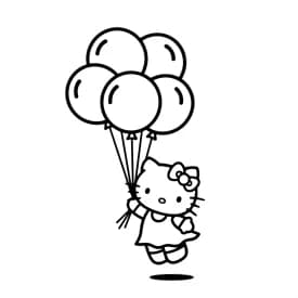 Desenhos da Hello Kitty para Imprimir e Colorir
