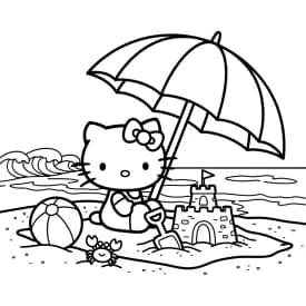 Desenhos da Hello Kitty para Imprimir e Colorir