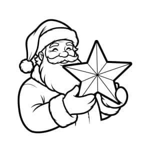 desenho de rena com flocos de neve para colorir