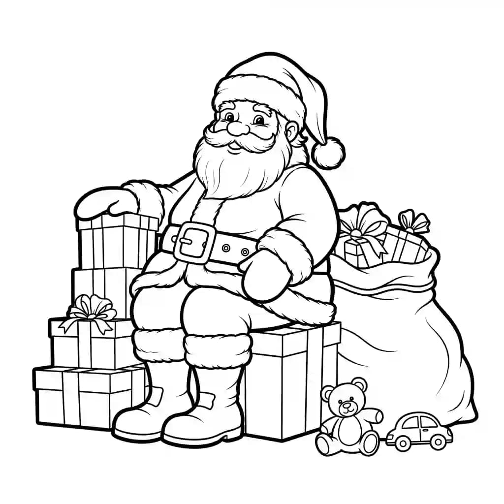 desenho de árvore de natal redonda para colorir