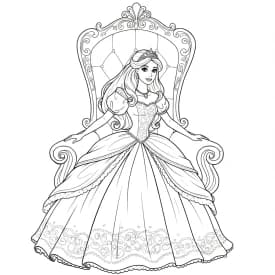 Desenhos para Colorir de Princesas
