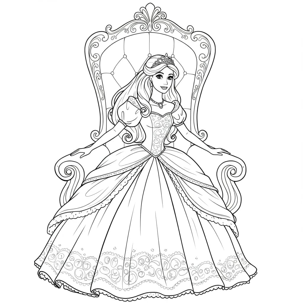 Desenhos para Colorir de Princesas