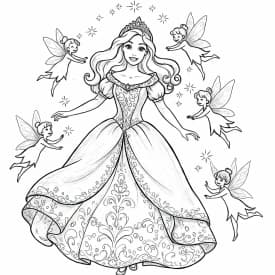 Desenhos para Colorir de Princesas