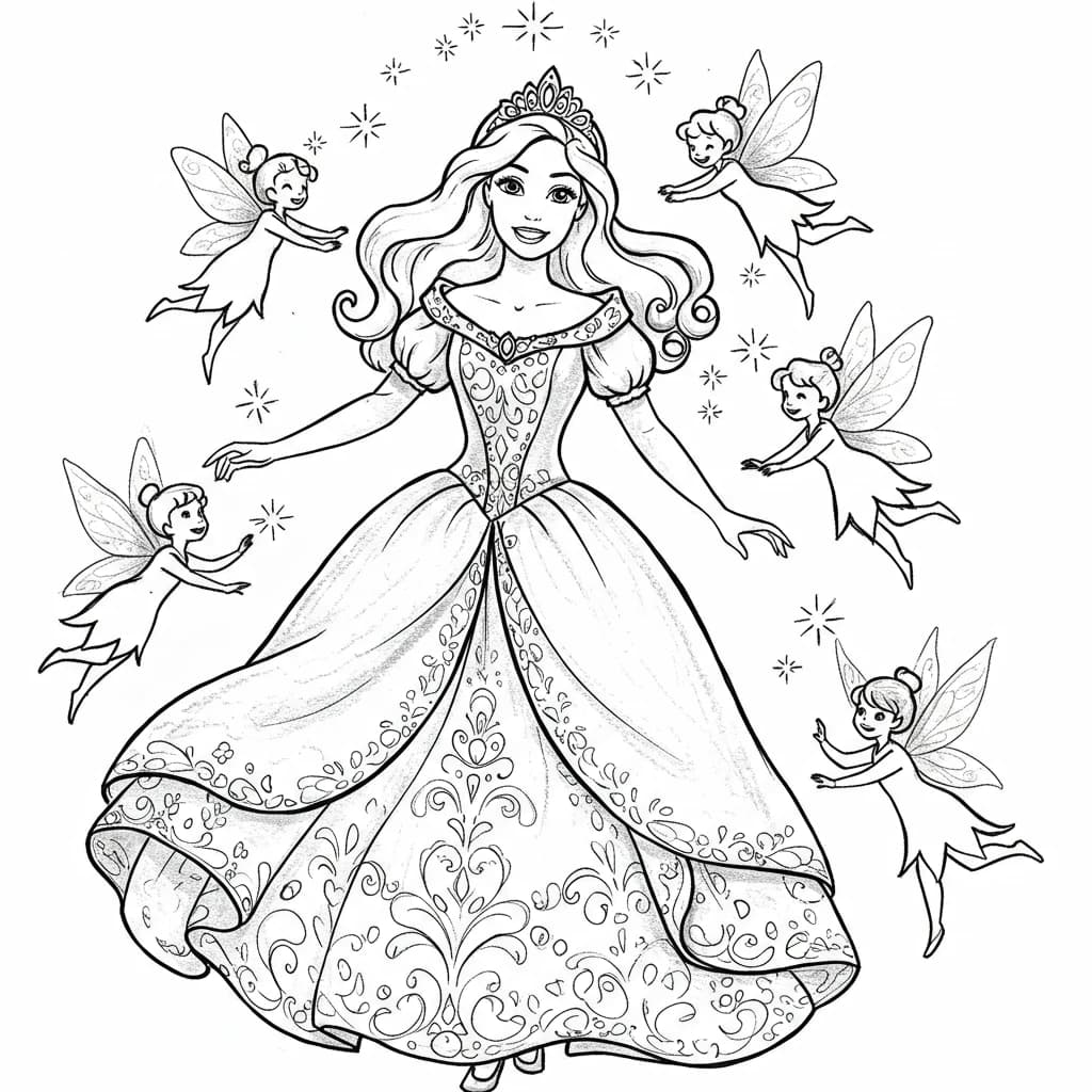 Desenhos para Colorir de Princesas