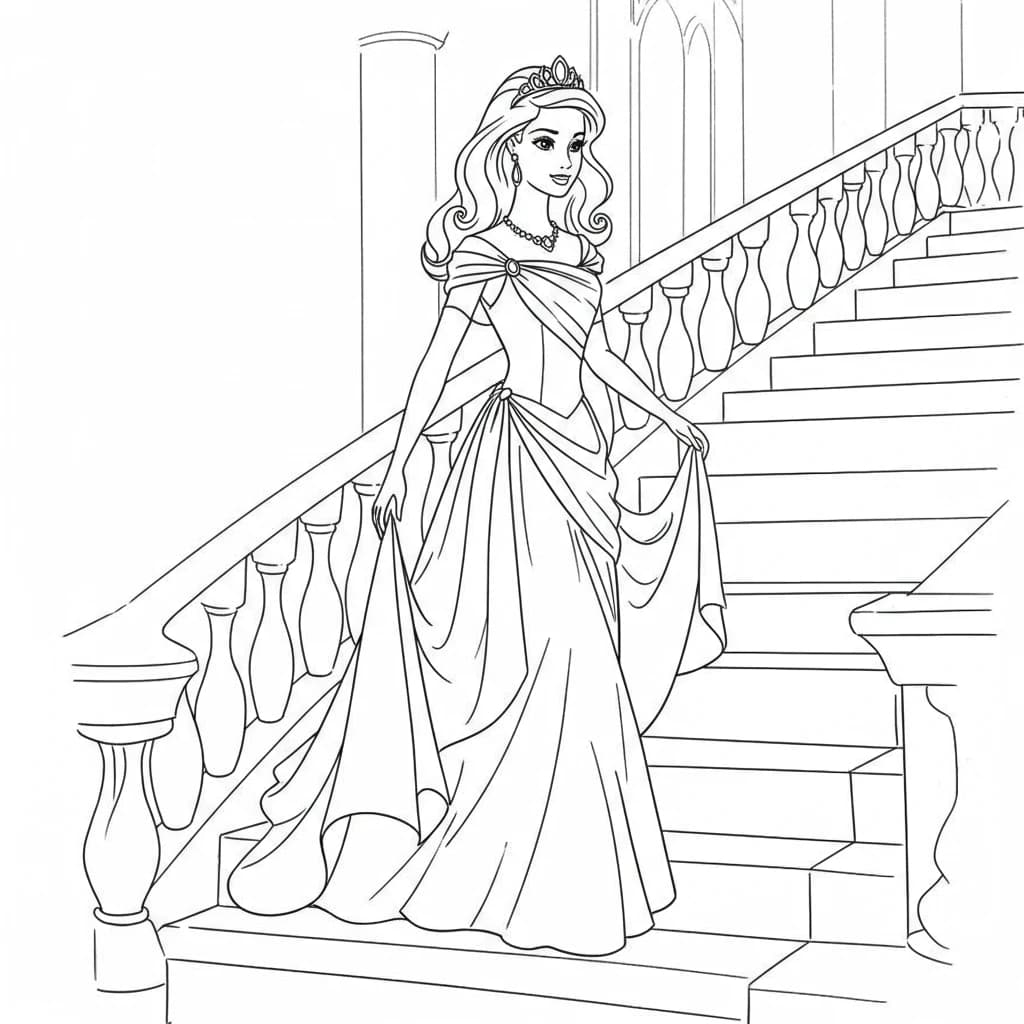 Desenhos para Colorir de Princesas