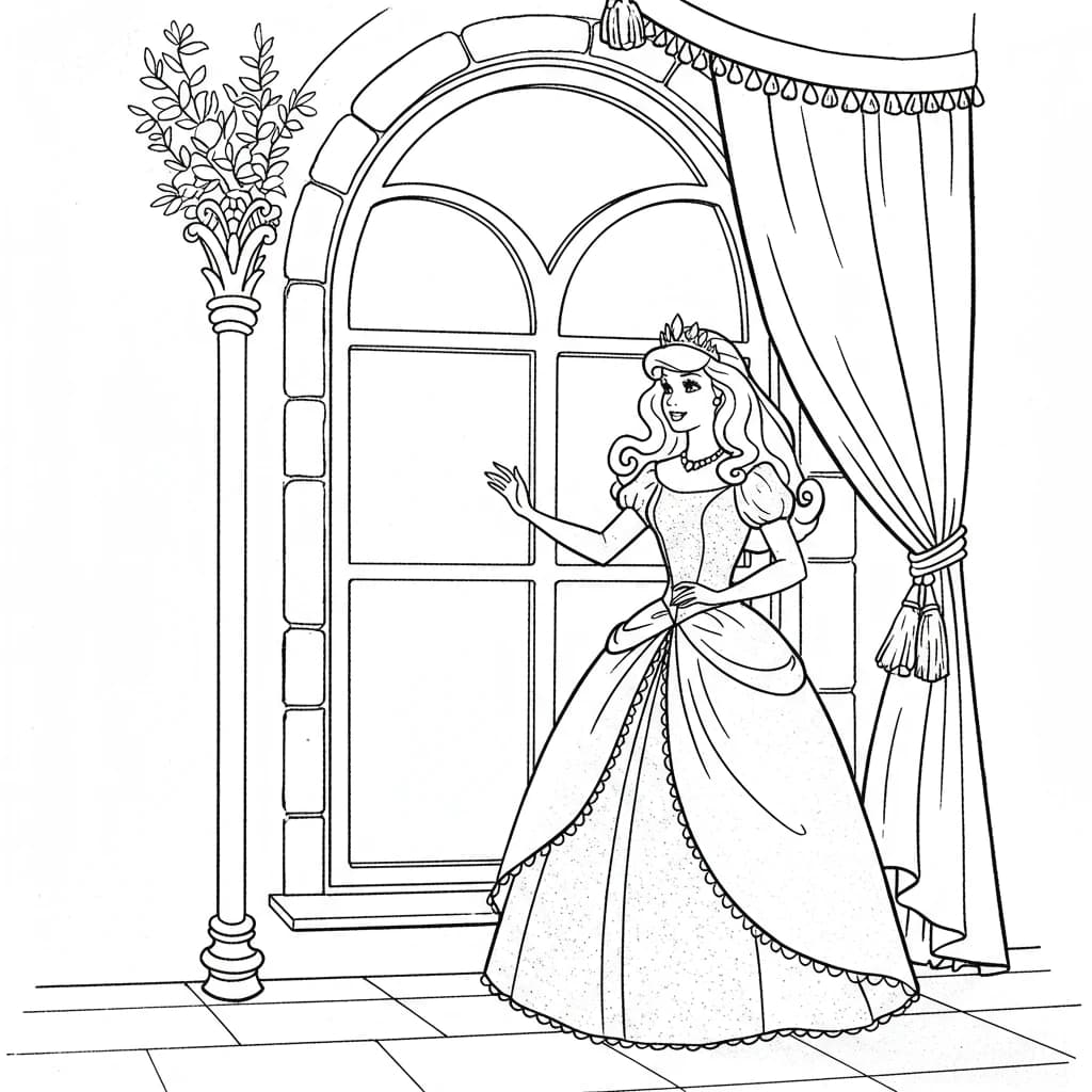 Desenhos para Colorir de Princesas