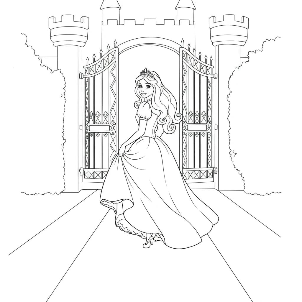 Desenhos para Colorir de Princesas
