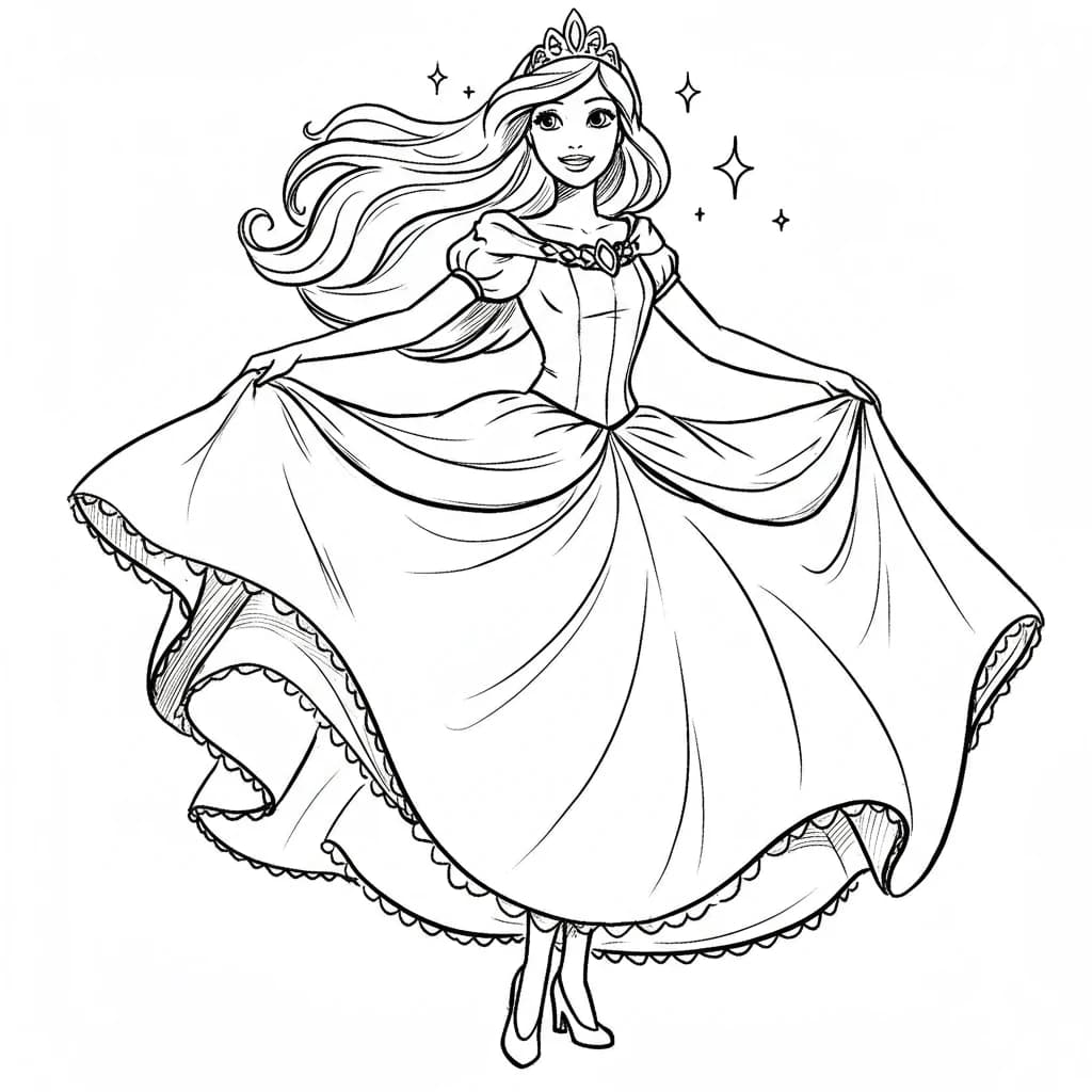 Desenhos para Colorir de Princesas