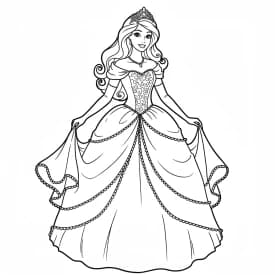 Desenhos para Colorir de Princesas