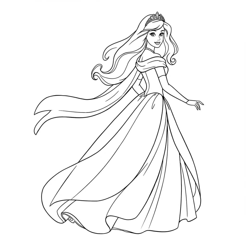 Desenhos para Colorir de Princesas