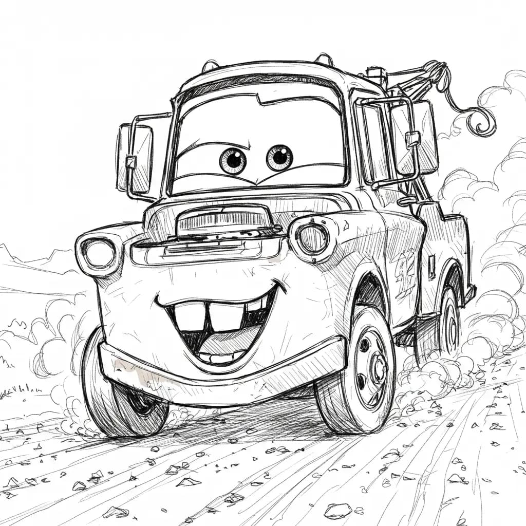 Relâmpago McQueen para colorir — Desenhos incríveis da série Carros