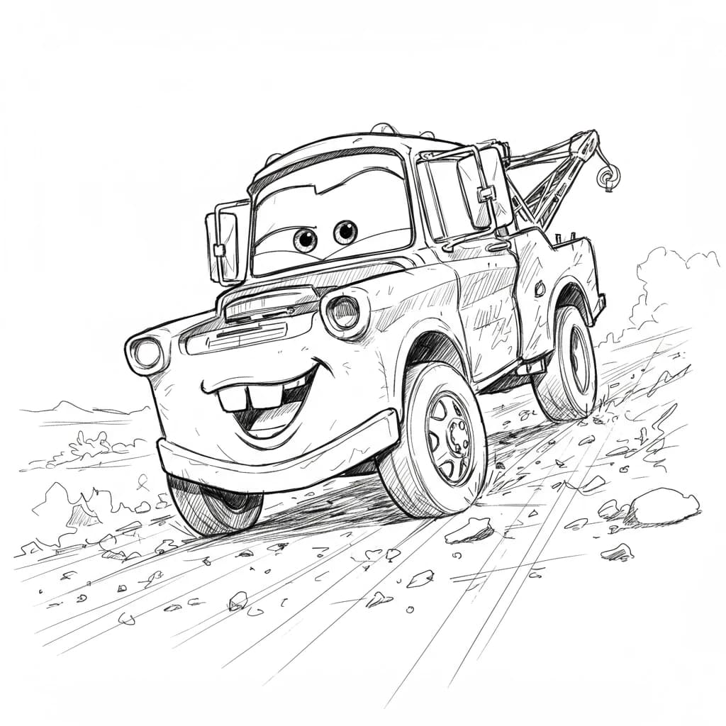 Relâmpago McQueen para colorir — Desenhos incríveis da série Carros