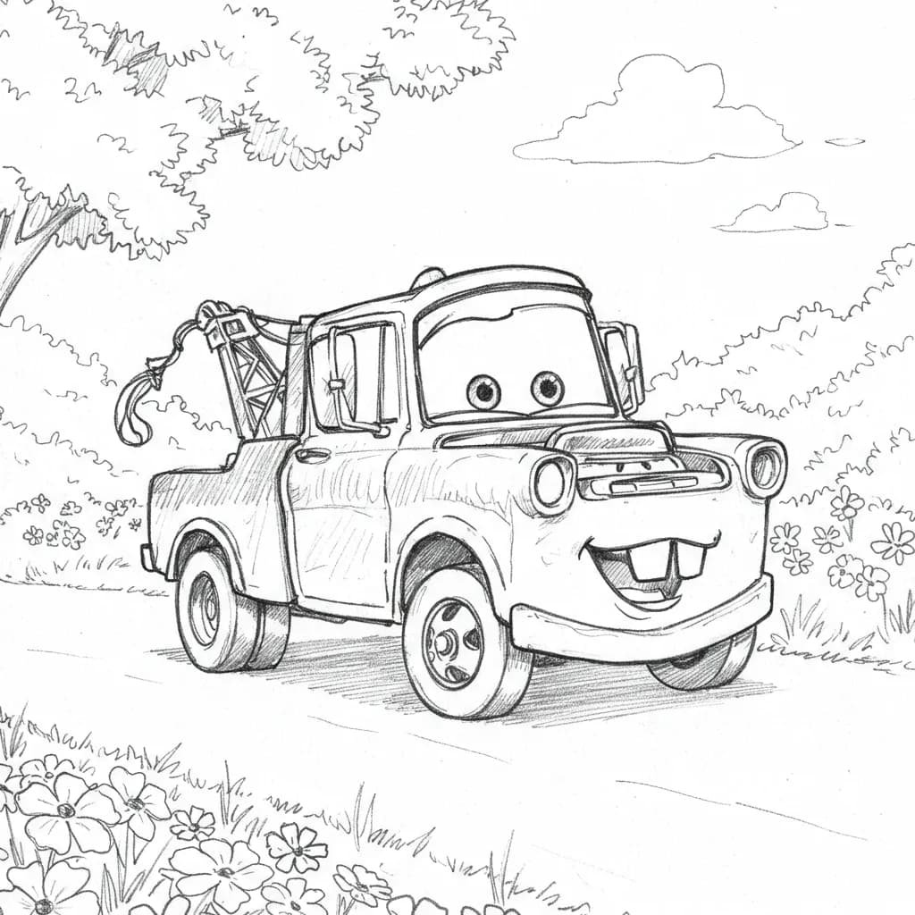 Relâmpago McQueen para colorir — Desenhos incríveis da série Carros