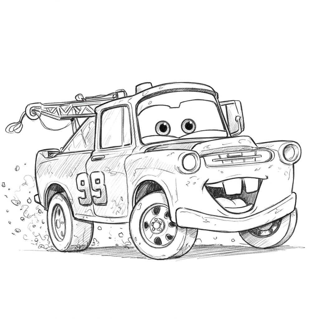 Relâmpago McQueen para colorir — Desenhos incríveis da série Carros