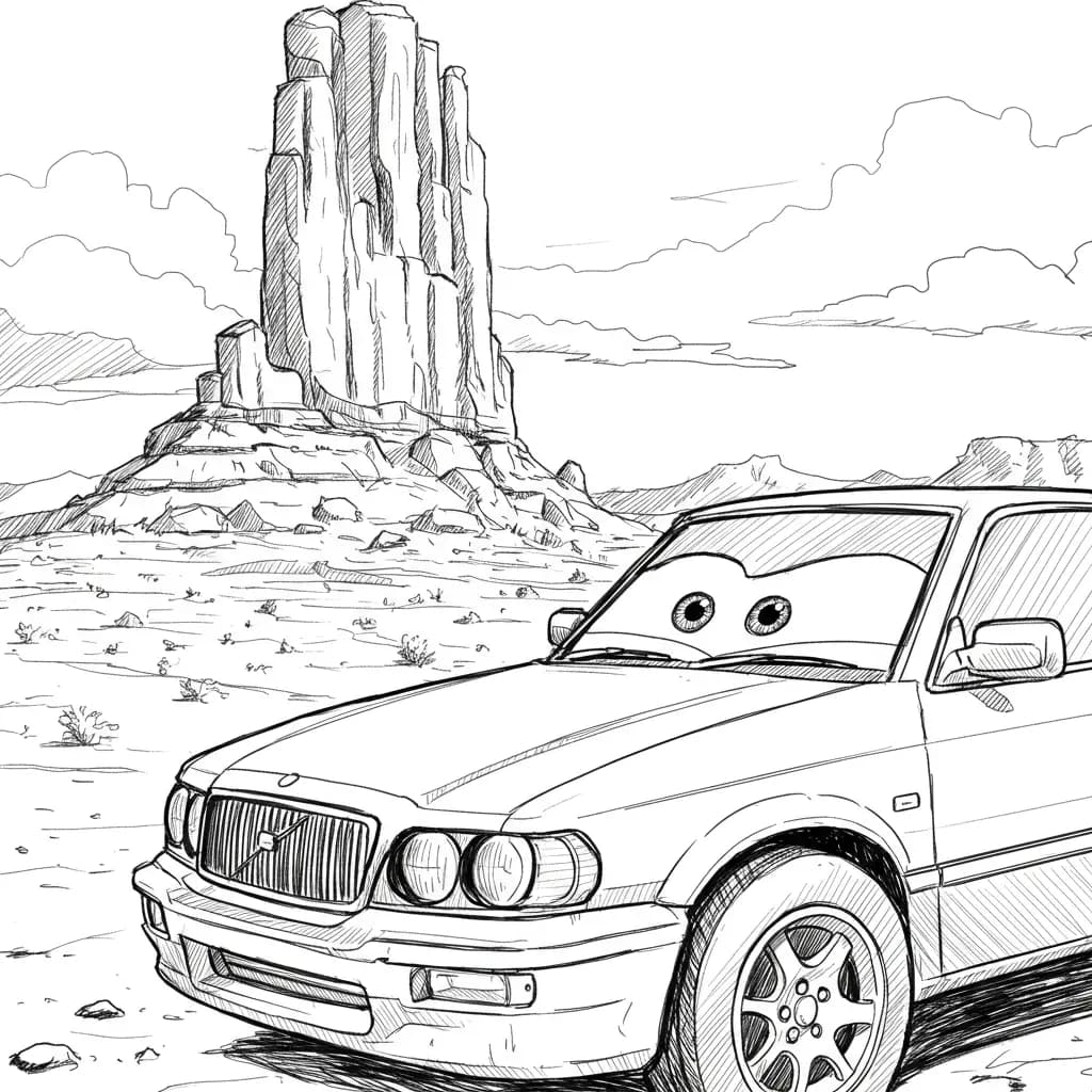 Relâmpago McQueen para colorir — Desenhos incríveis da série Carros