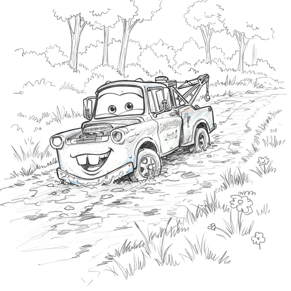 Relâmpago McQueen para colorir — Desenhos incríveis da série Carros