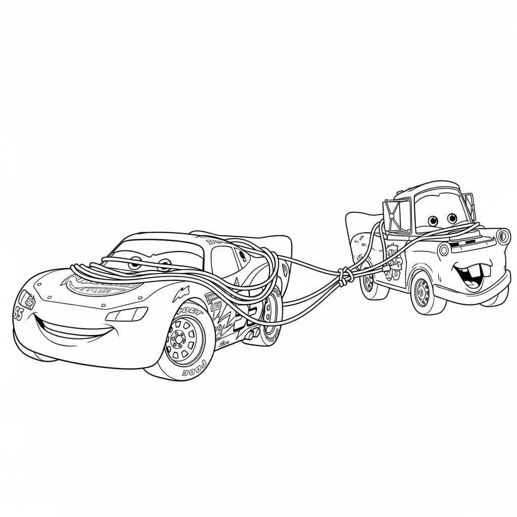 Relâmpago McQueen para colorir — Desenhos incríveis da série Carros