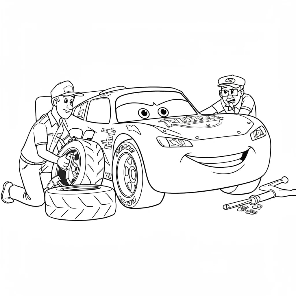Relâmpago McQueen para colorir — Desenhos incríveis da série Carros