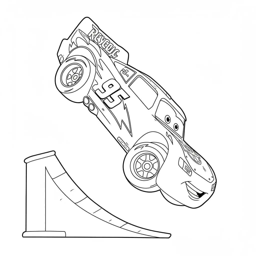 Relâmpago McQueen para colorir — Desenhos incríveis da série Carros