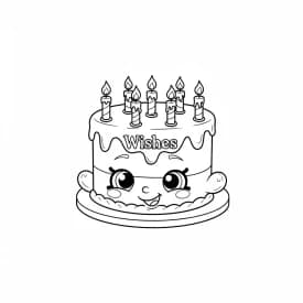 desenho de Shopkins para colorir