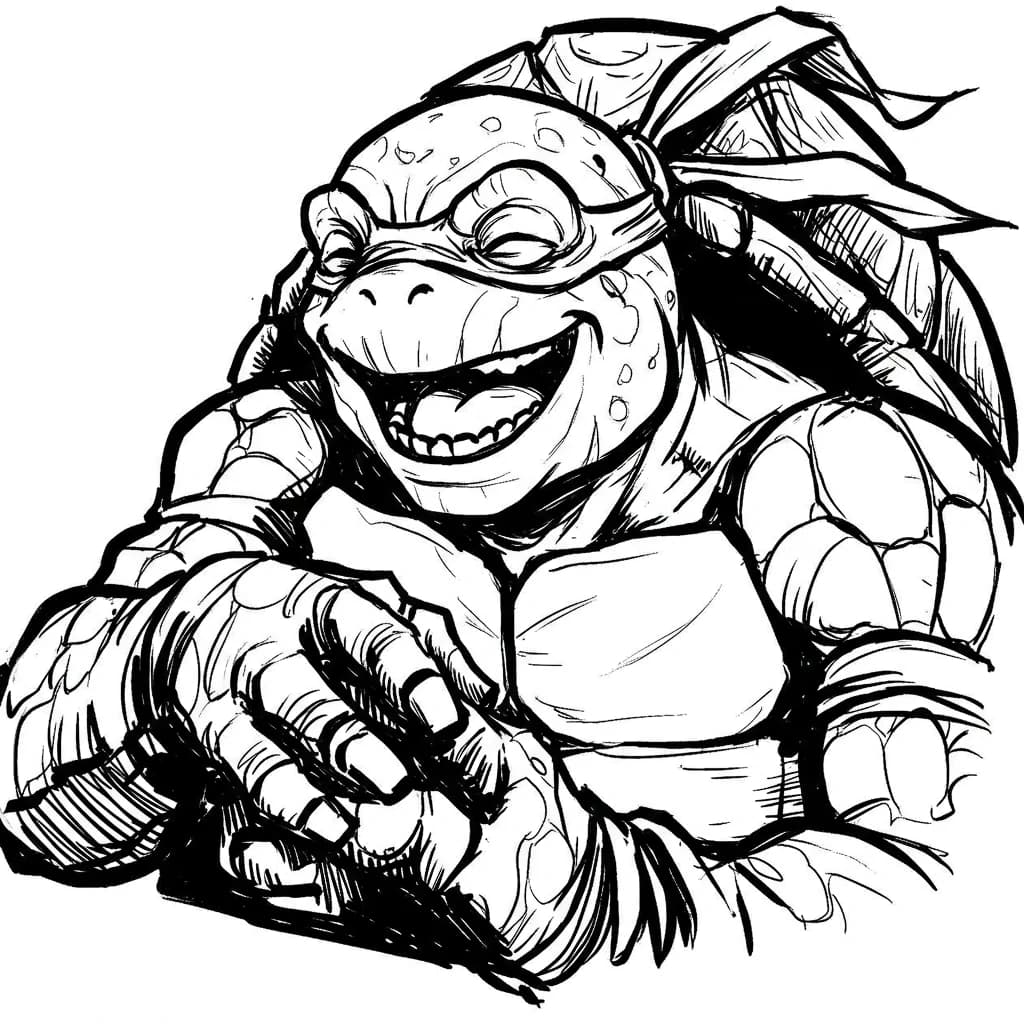 Desenhos das Tartarugas Ninja para Imprimir e Colorir