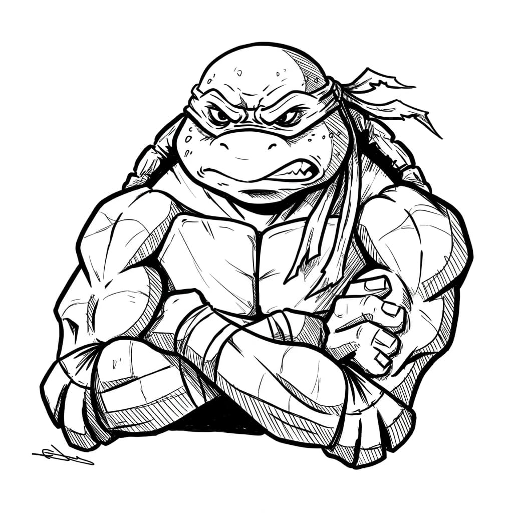 Desenhos das Tartarugas Ninja para Imprimir e Colorir