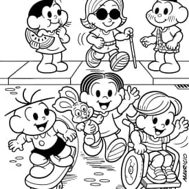 Desenhos da Turma da Mônica para Colorir e Imprimir