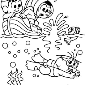 Desenhos da Turma da Mônica para Colorir e Imprimir
