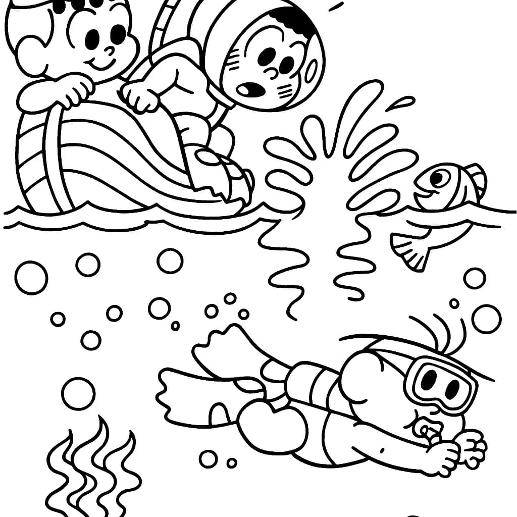 Desenhos da Turma da Mônica para Colorir e Imprimir