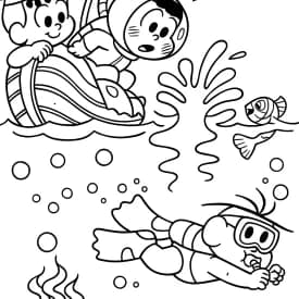 Desenhos da Turma da Mônica para Colorir e Imprimir