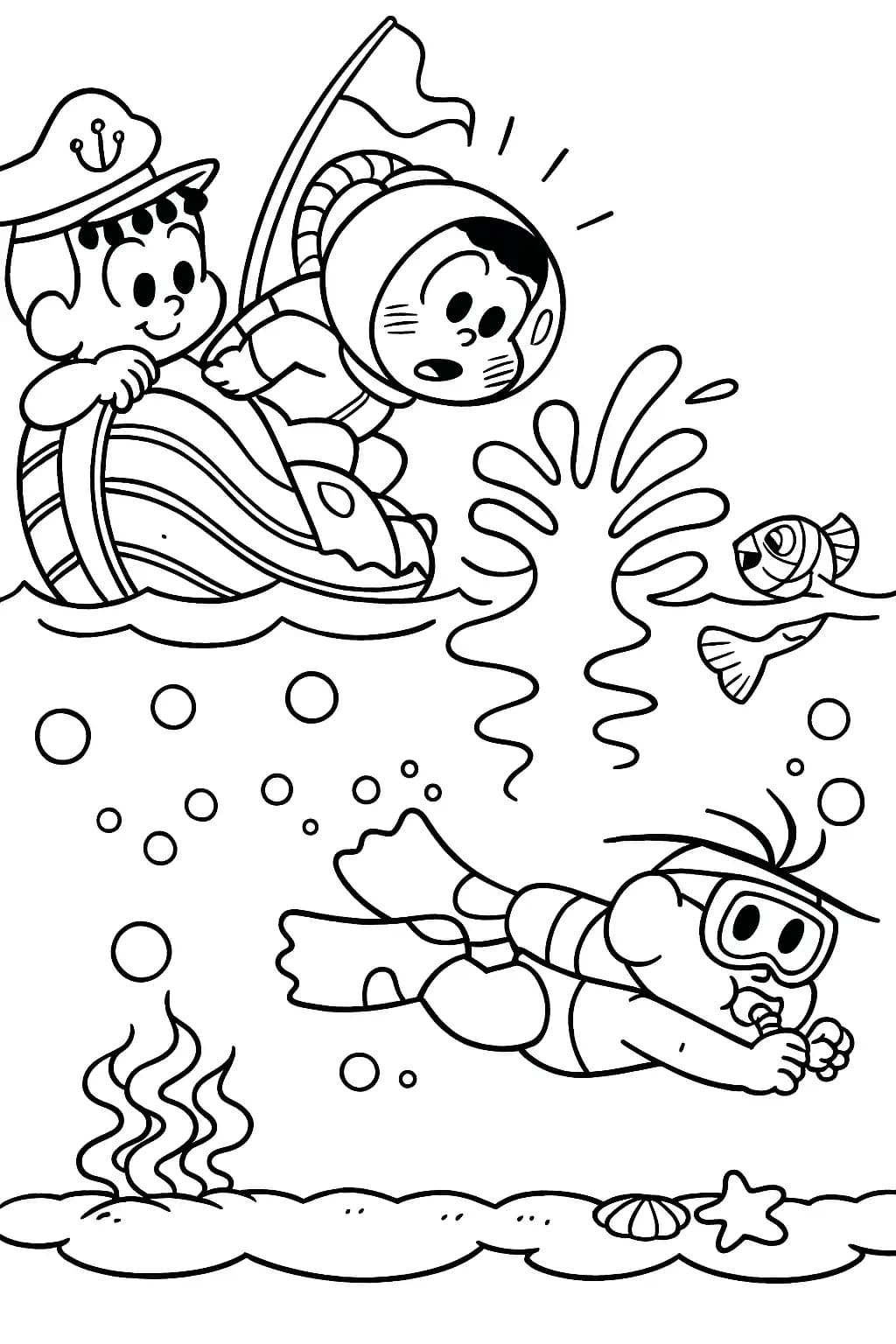 Desenhos da Turma da Mônica para Colorir e Imprimir