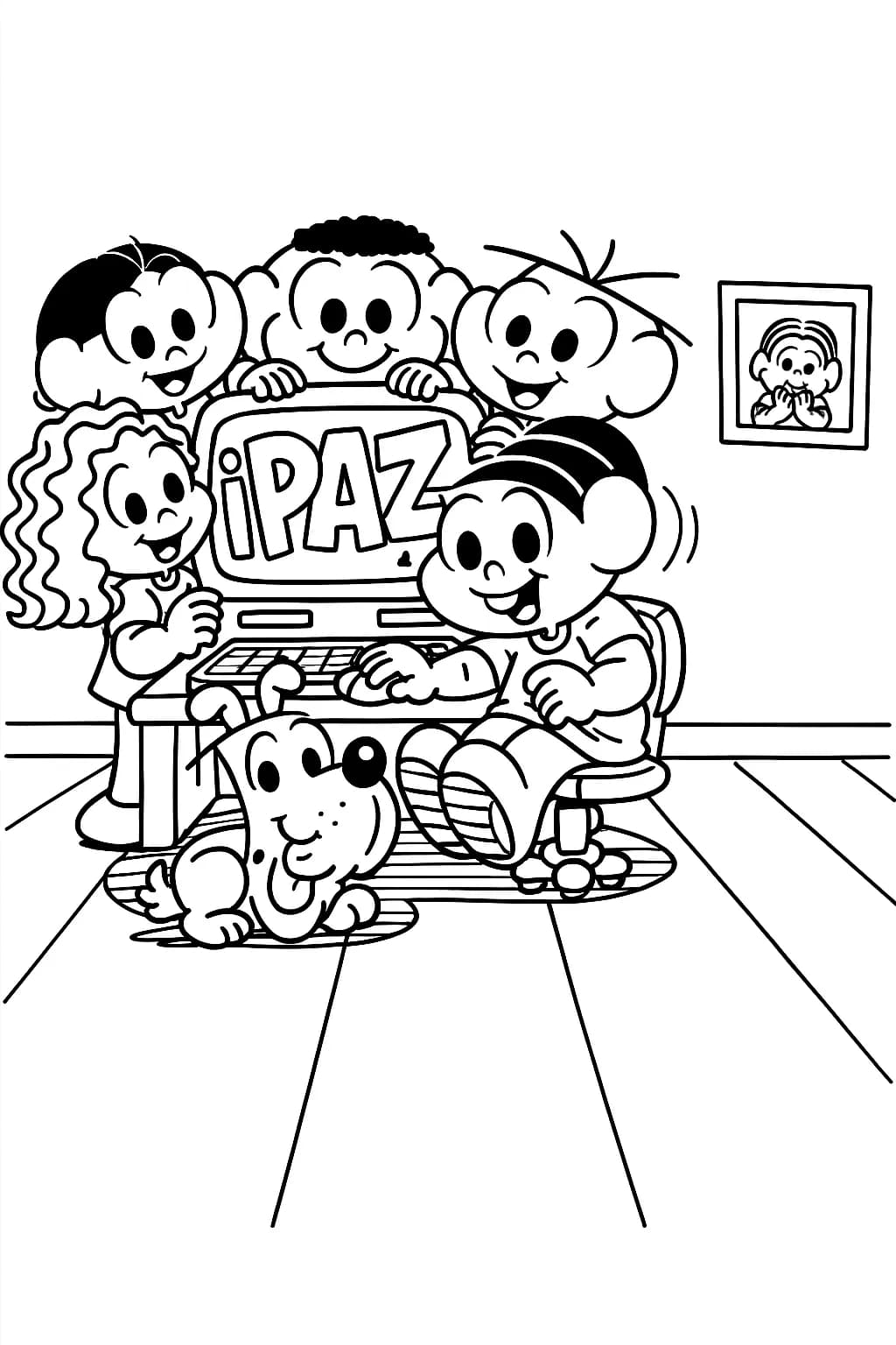 Desenhos da Turma da Mônica para Colorir e Imprimir